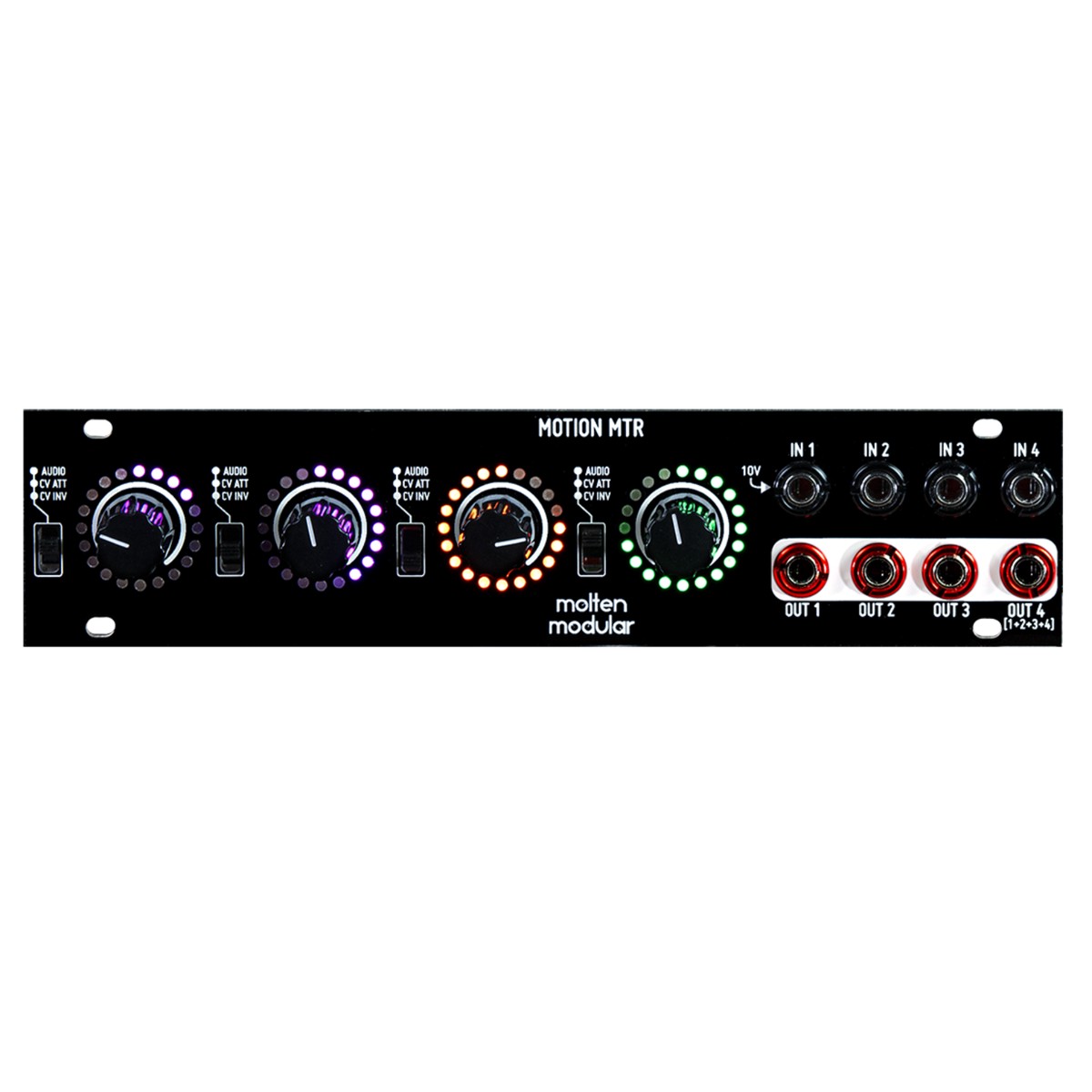 Molten Modular Motion MTR 1U Mixer Attenuator Inverter Eurorack Module