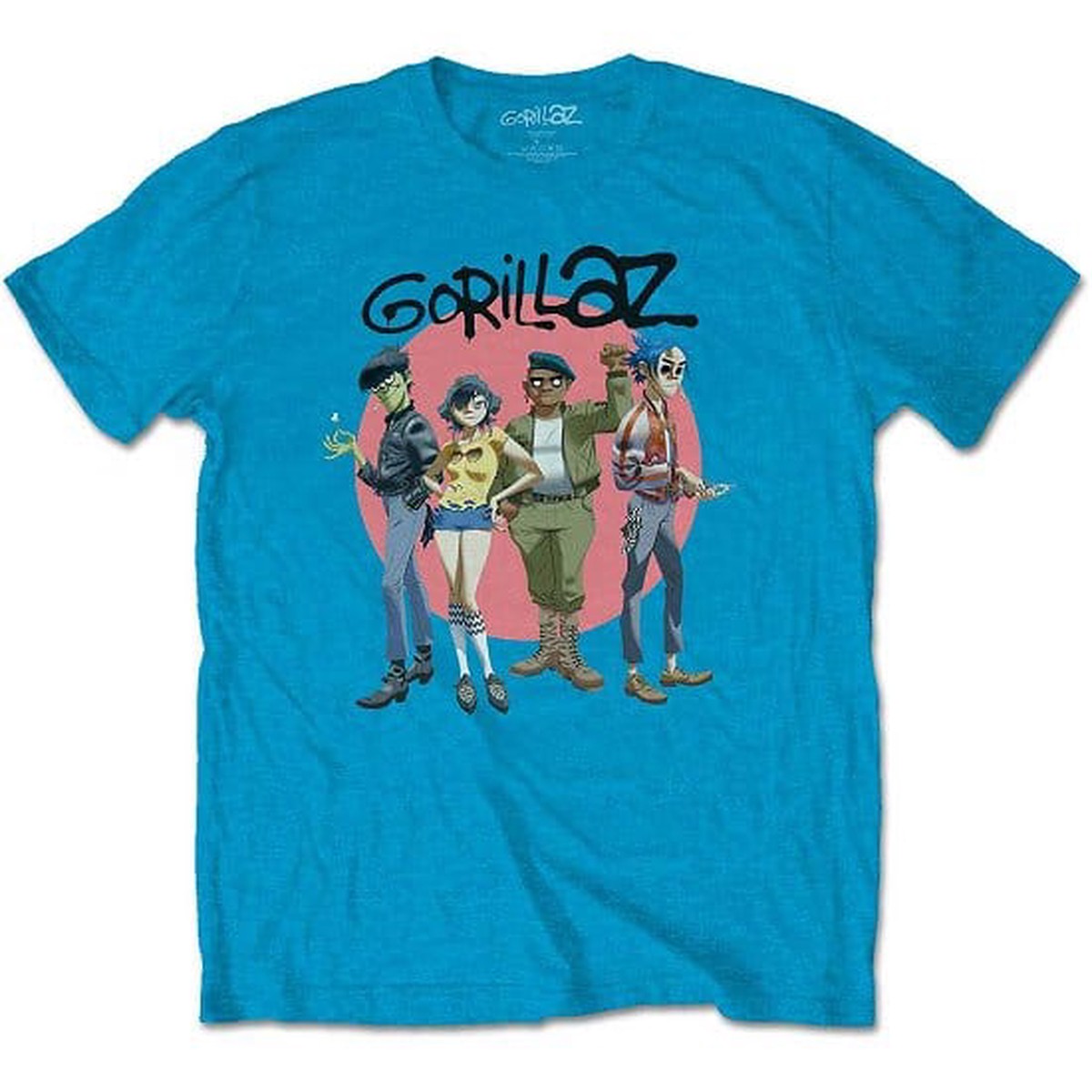Gorillaz Group Circle Rise - Small T-Shirts