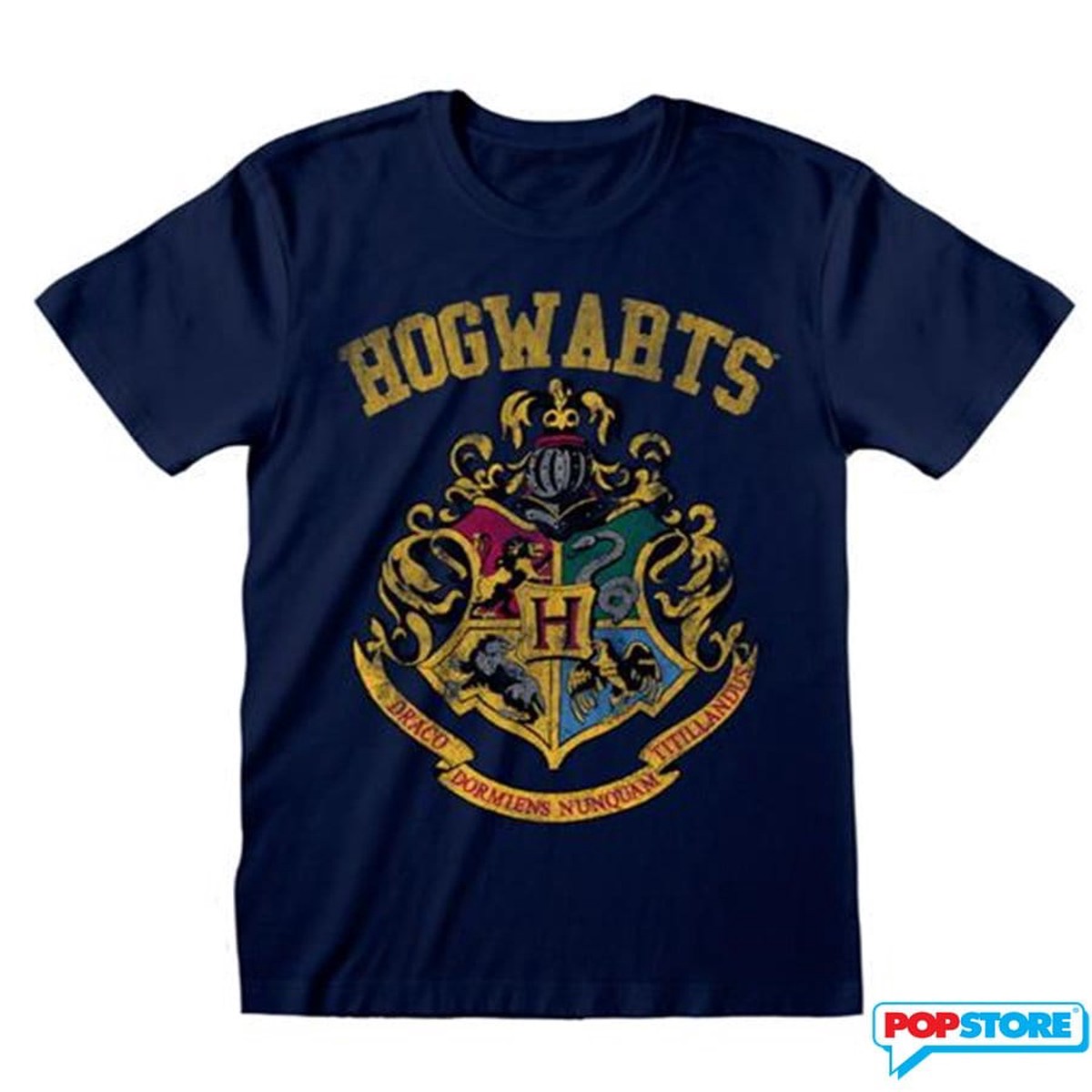 Harry Potter Hogwarts Faded Crest - Large T-Shirts
