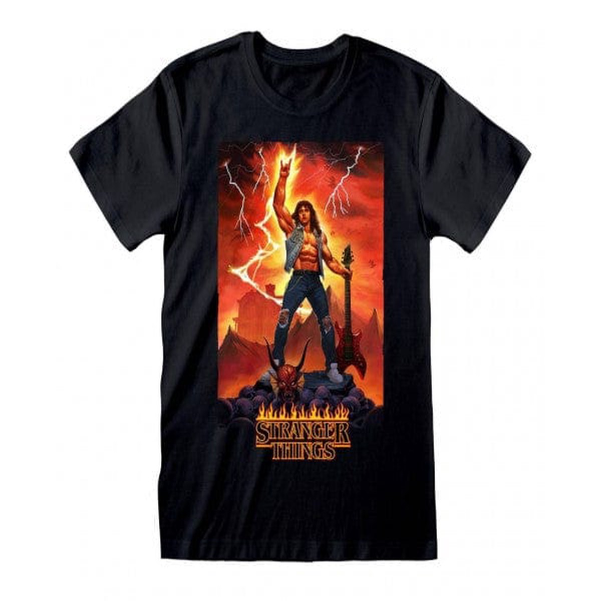 STRANGER THINGS 4 EDDIE ROCKS - SMALL T-Shirts