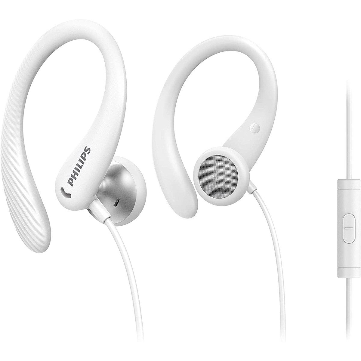 Philips Audio Sports Headphones A1105WT00 With Microphone Accessories