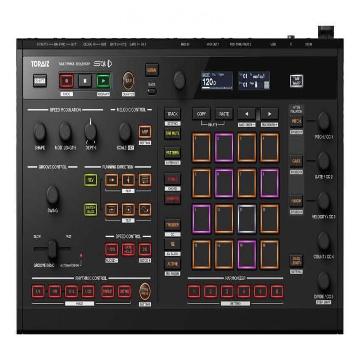 Toraiz Squid Multitrack MIDI CVGate Sequencer