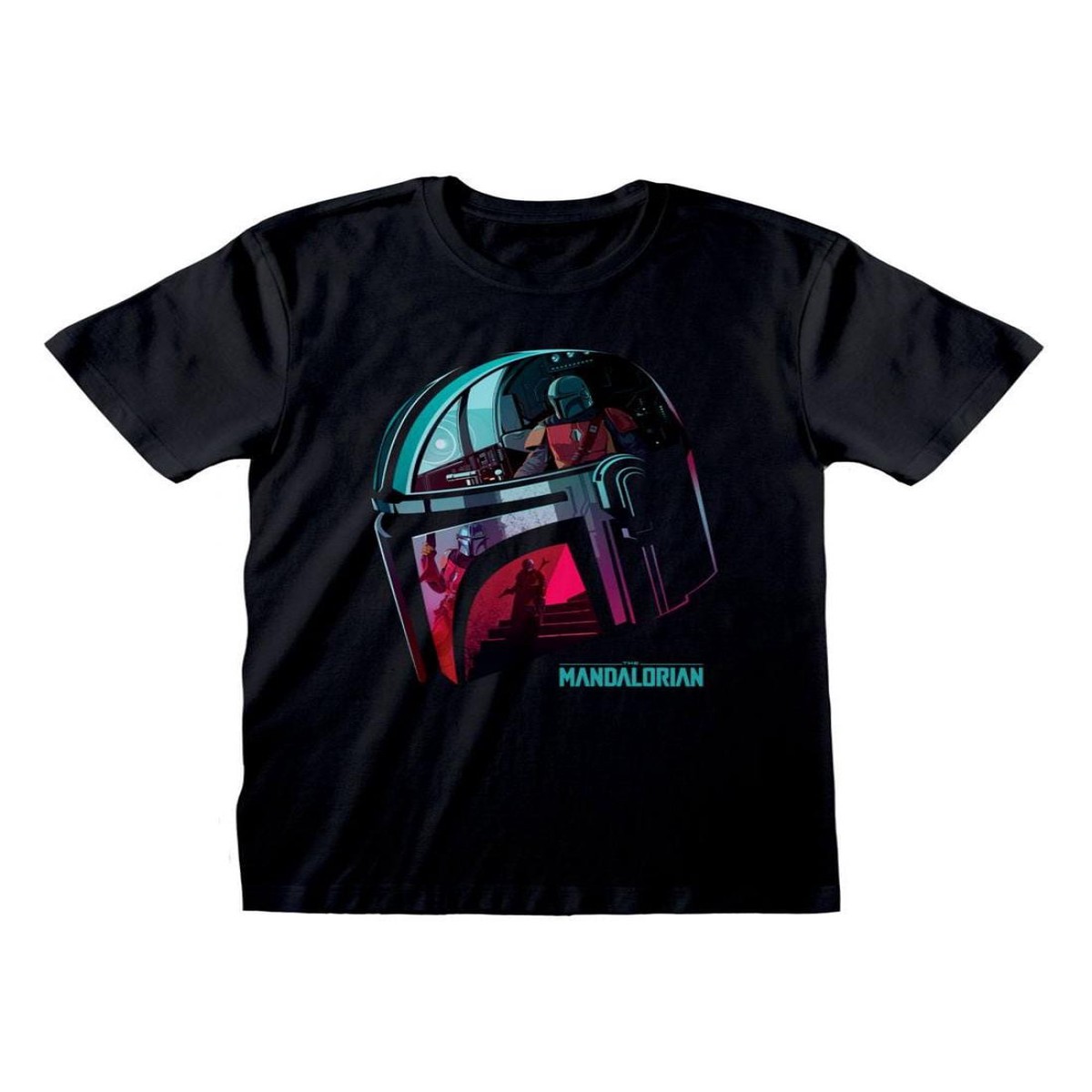 Star Wars The Mandalorian Helmet Reflection – Medium T-Shirts