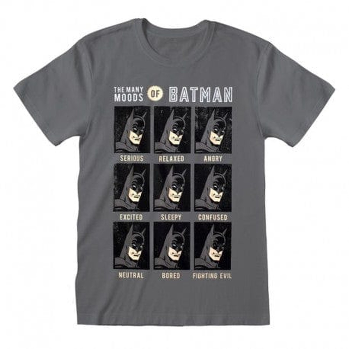 Many Moods Of Batman – Small T-Shirts