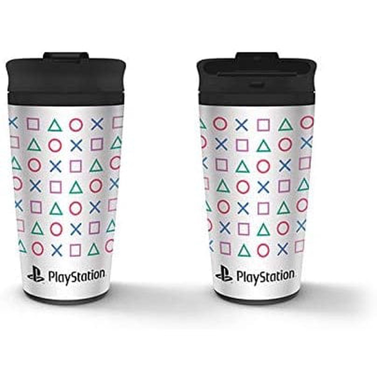 Playstation – White Metal Travel Mug