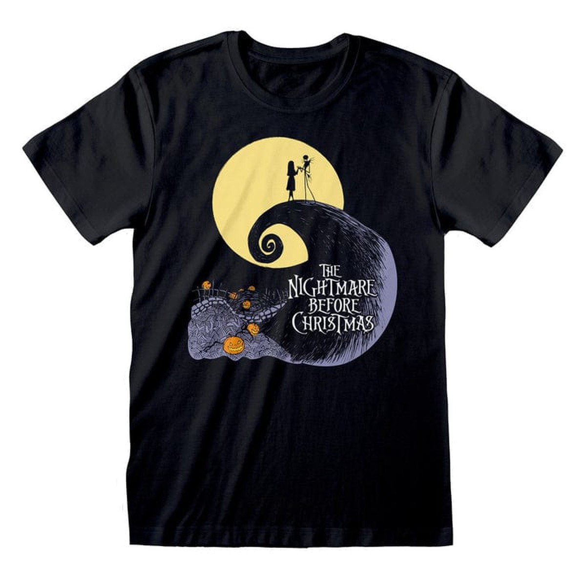 The Nightmare Before Christmas Silhouette Moon – 2XL T-Shirts