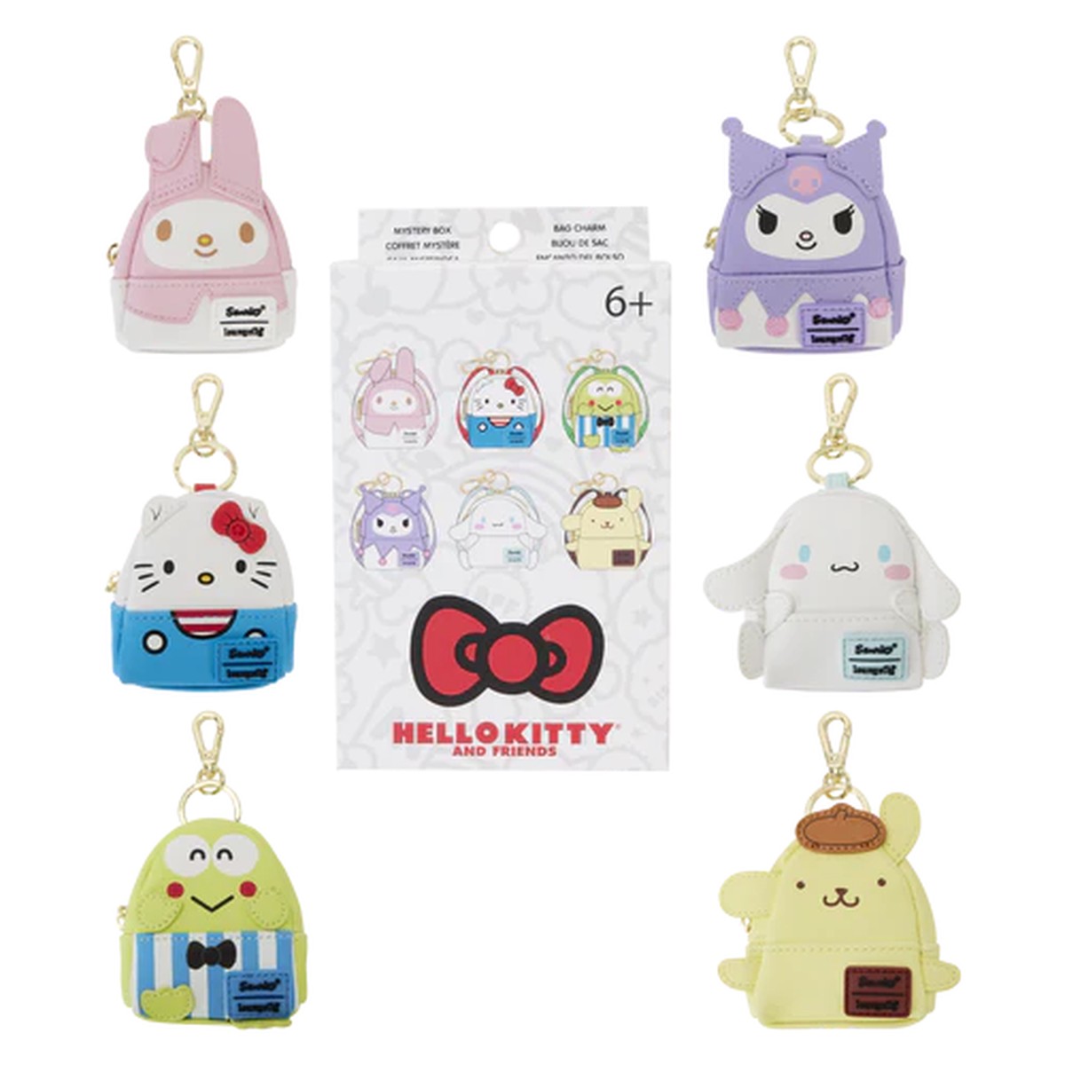 Hello Kitty Mini Backpack Bag Charm Keychain