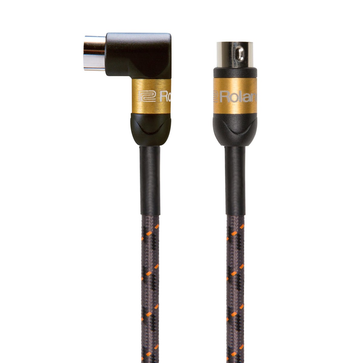 Roland RMIDI-G5A MIDI Cable 5ft15m AngledStraight Gold Series