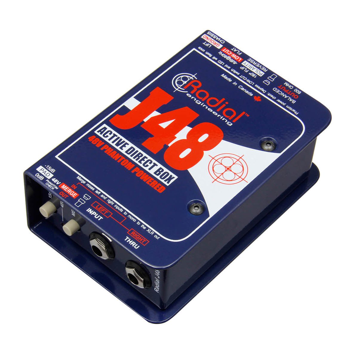 Radial J48 Phantom Powered Pro DI Box