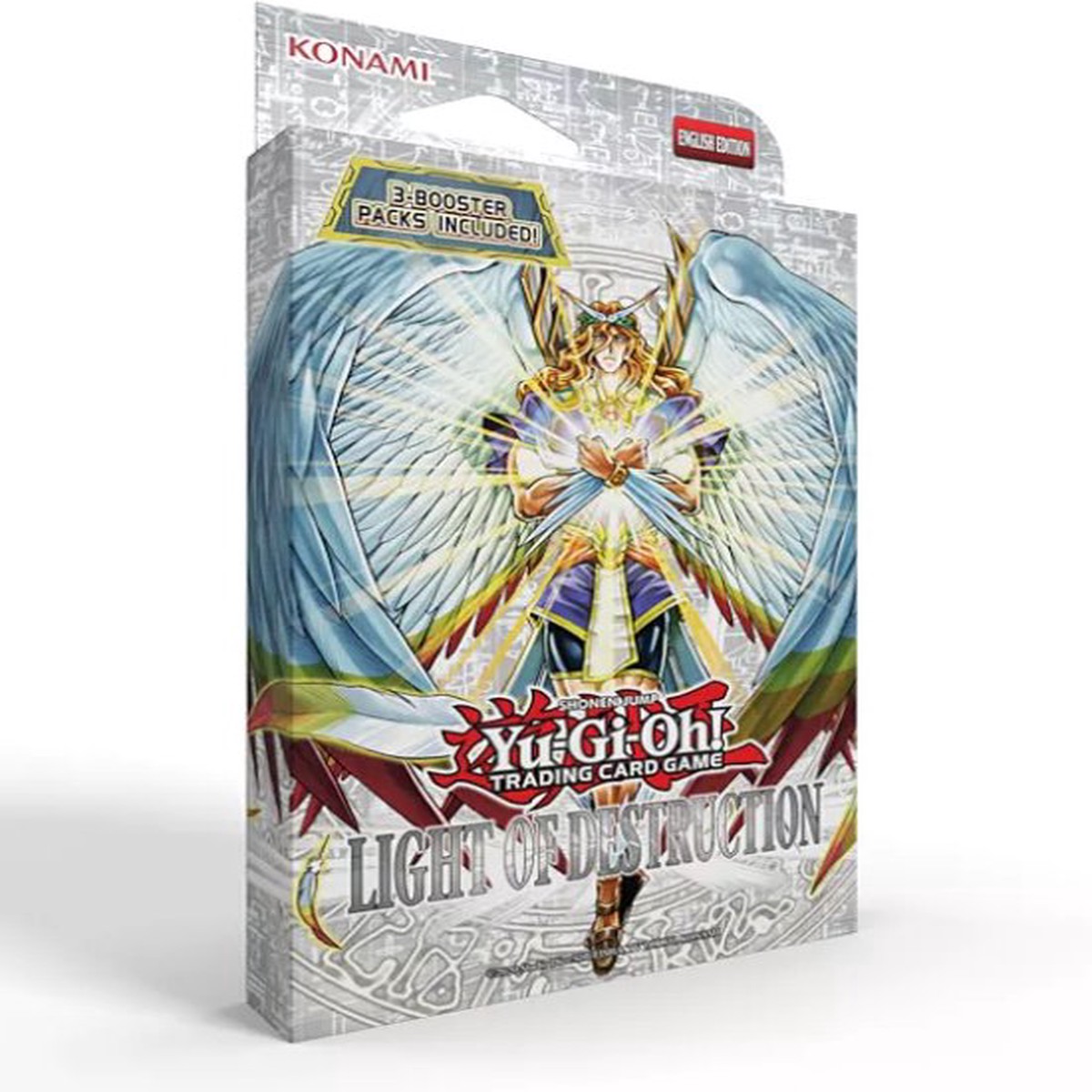 Yu-Gi-Oh TCG - Light of Destruction Unlimited Reprint Booster 3-Pack (Cardboard Tuckbox) Toys