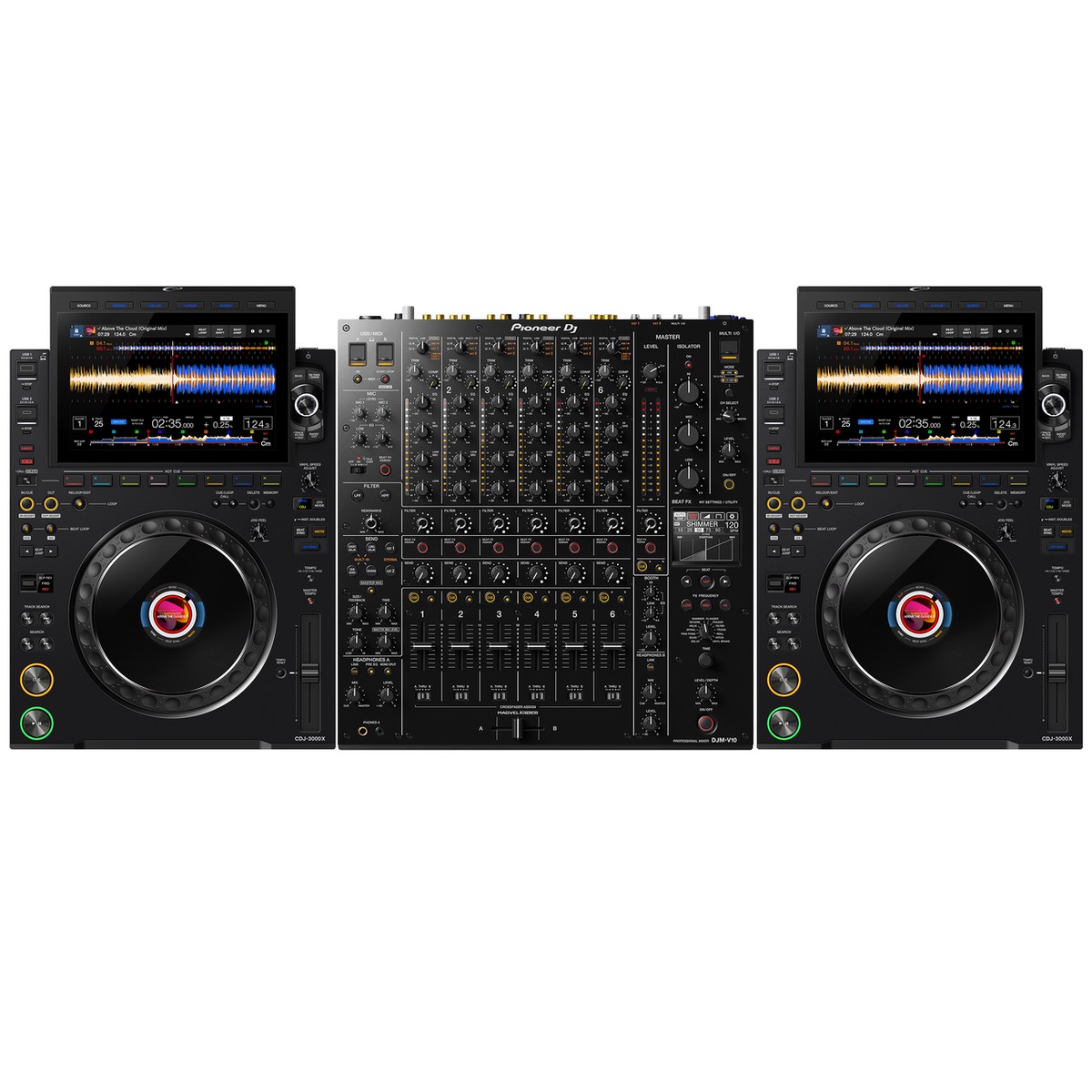 AlphaTheta CDJ-3000X Pioneer DJ DJM-V10 Package Deal