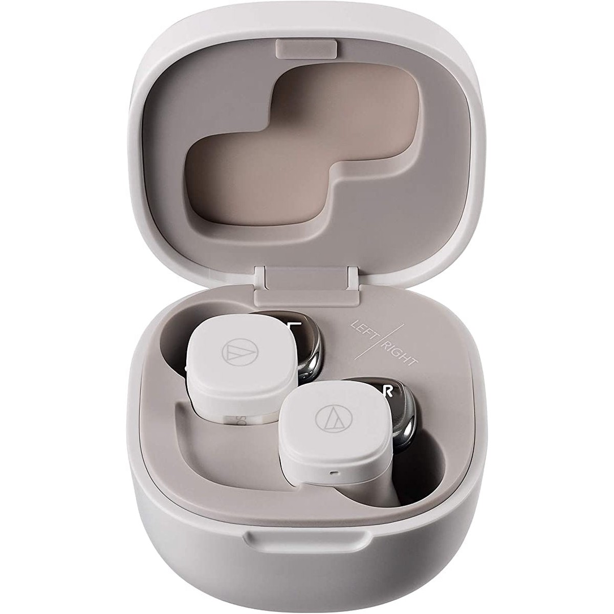 Audio-Technica ATH-SQ1TW Truly Wireless Earbuds White Accessories