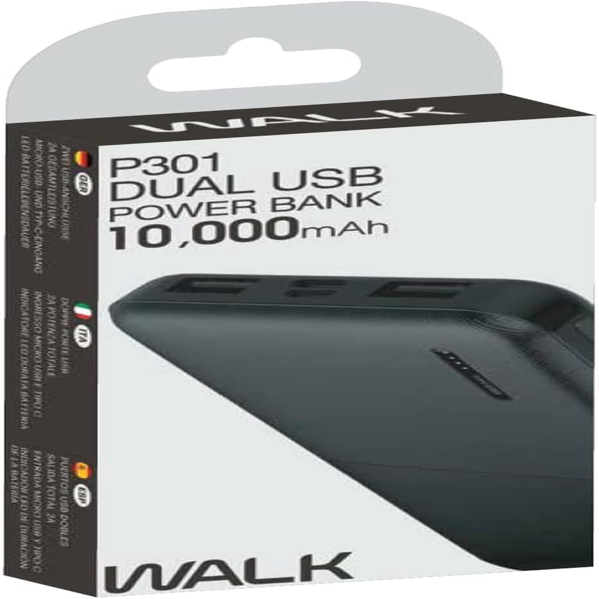 Walk Power Bank 10000mAh Dual USB Portable Charger Accessories
