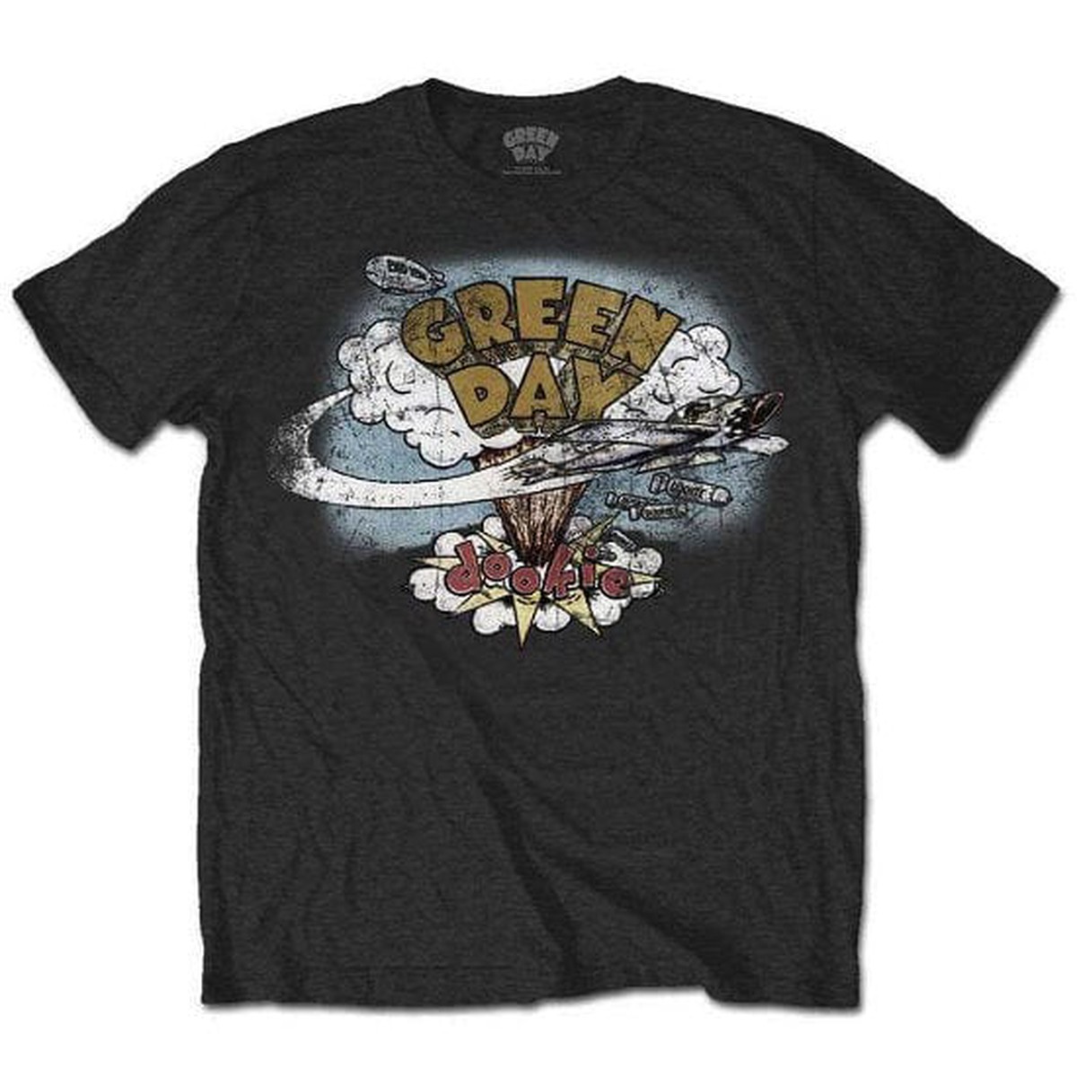 Greenday Vintage Dookie - Black - Large T-Shirts