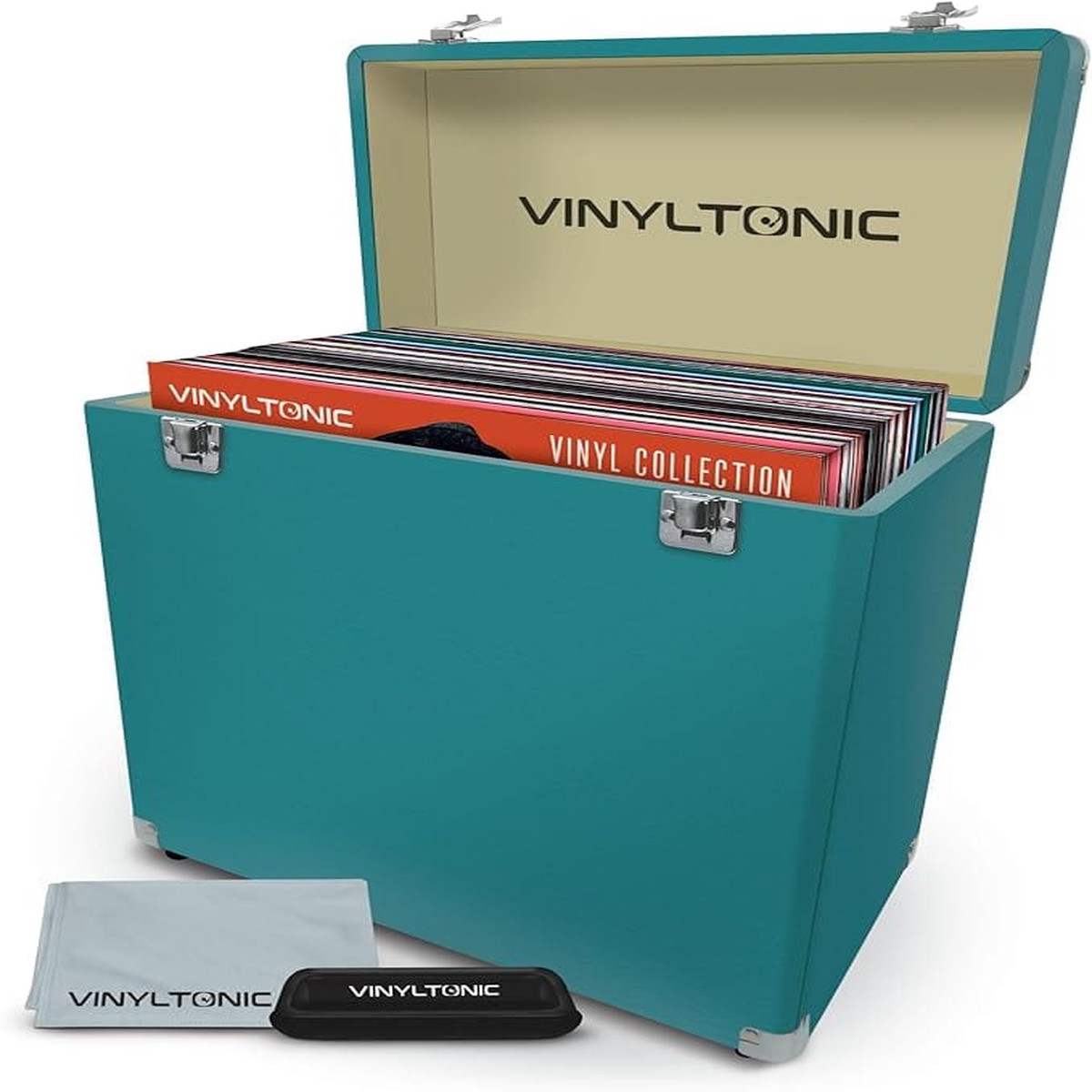 VINYL TONIC 12 Vinyl LP Storage Case (Turquoise) Accessories