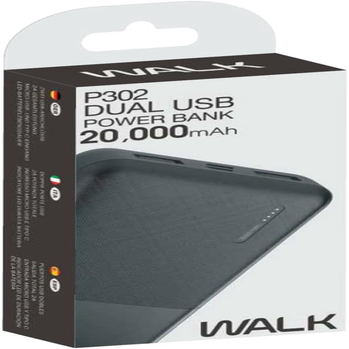 Walk Power Bank 20000mAh Dual USB Portable Charger Accessories