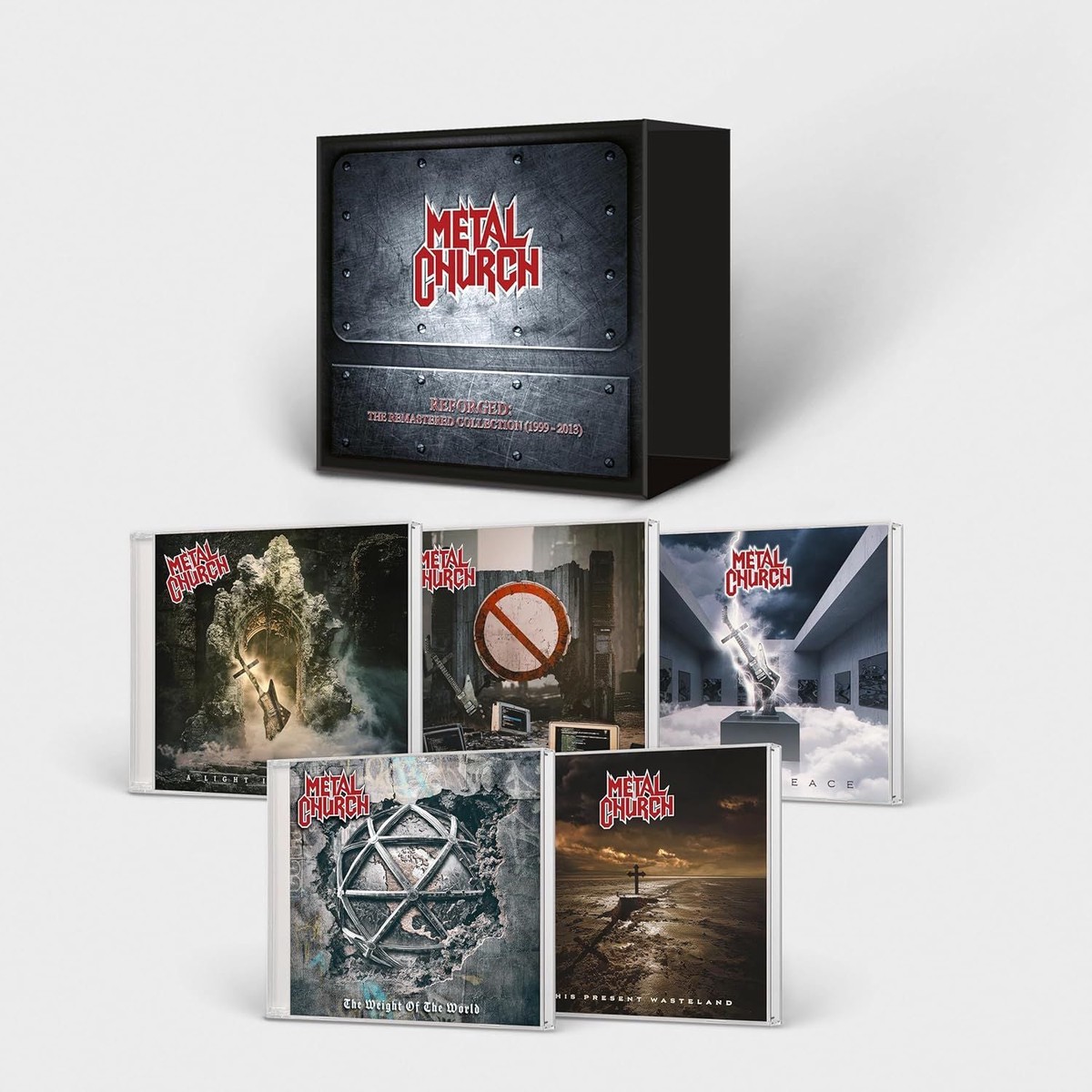 Metal Church - Reforged The Remastered Collection (1999-2013) (MasterpeaceThe Weight Of The WorldA Light In The DarkThis Present WastelandGeneration Nothing) (5CD Box Set) - CD - New