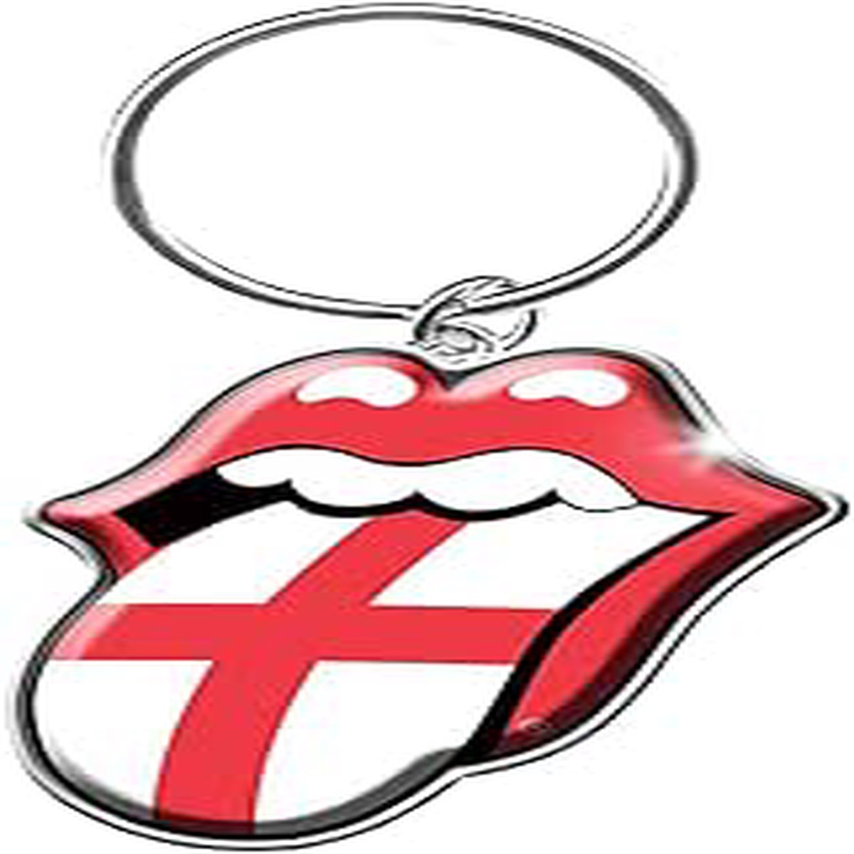 Rolling Stones Tongue Metal Keychain