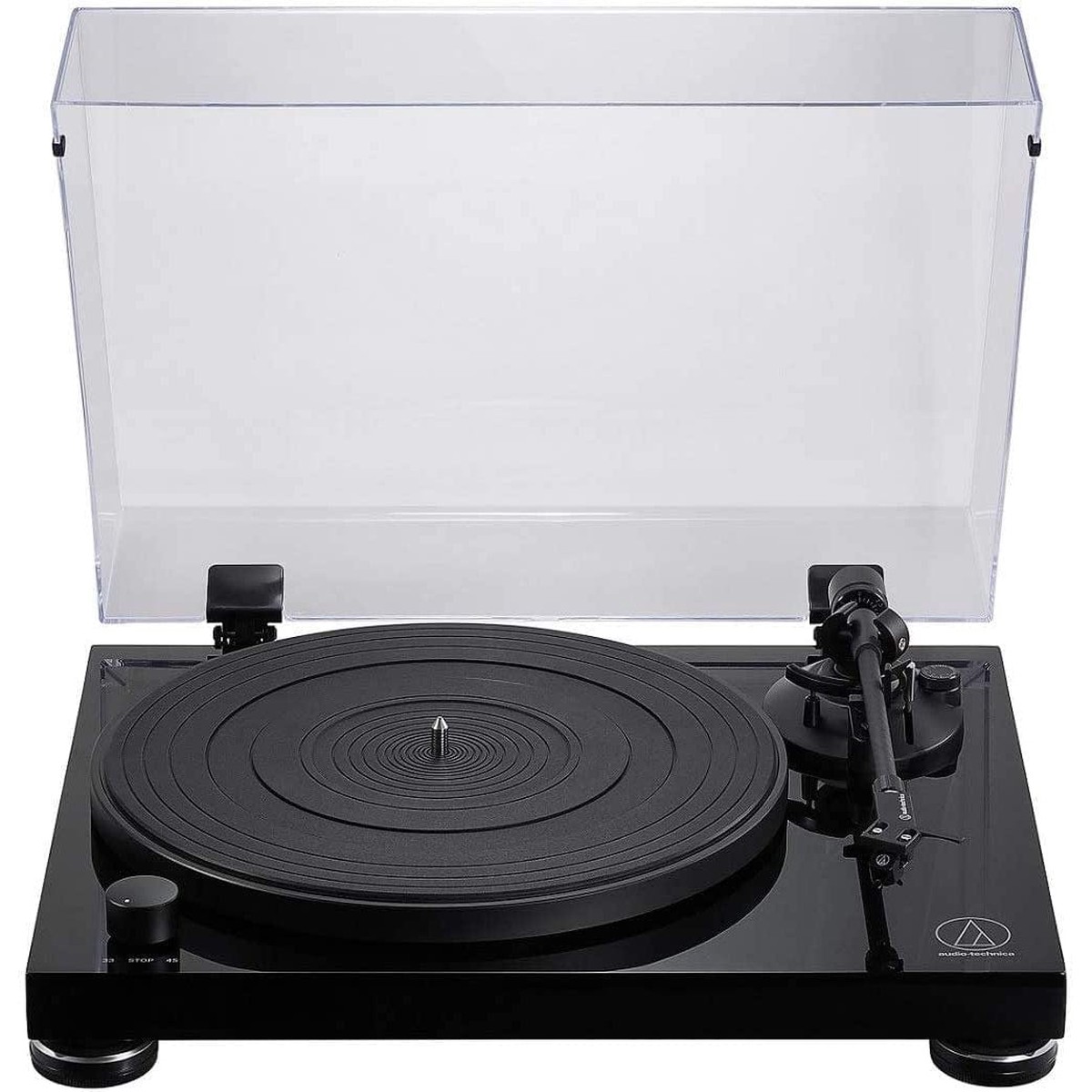 Audio-Technica AT-LPW50PB Belt Drive Turntable (Piano Black) Tech Turntables