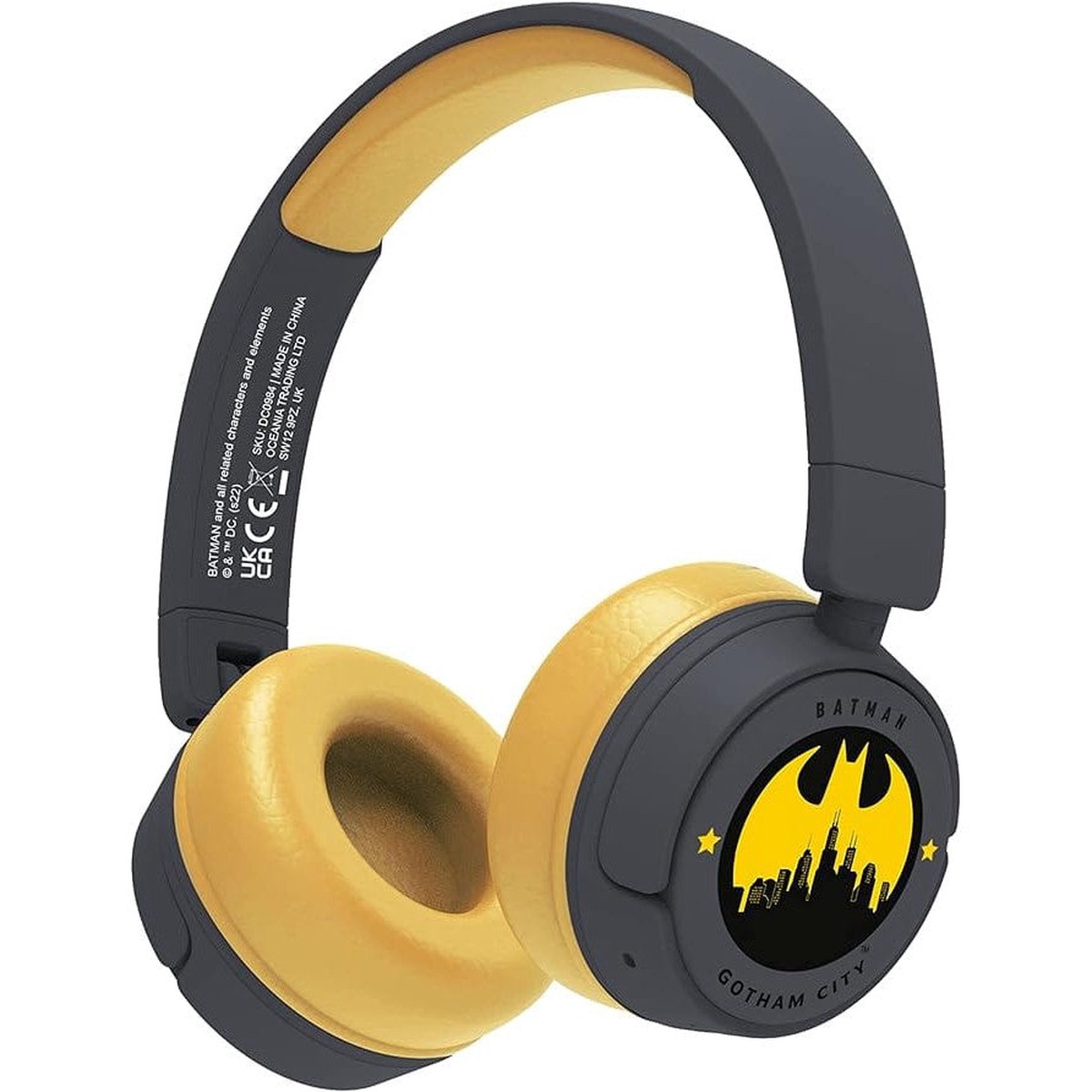 Batman Gotham City Kids Wireless Grey Headphones Accessories