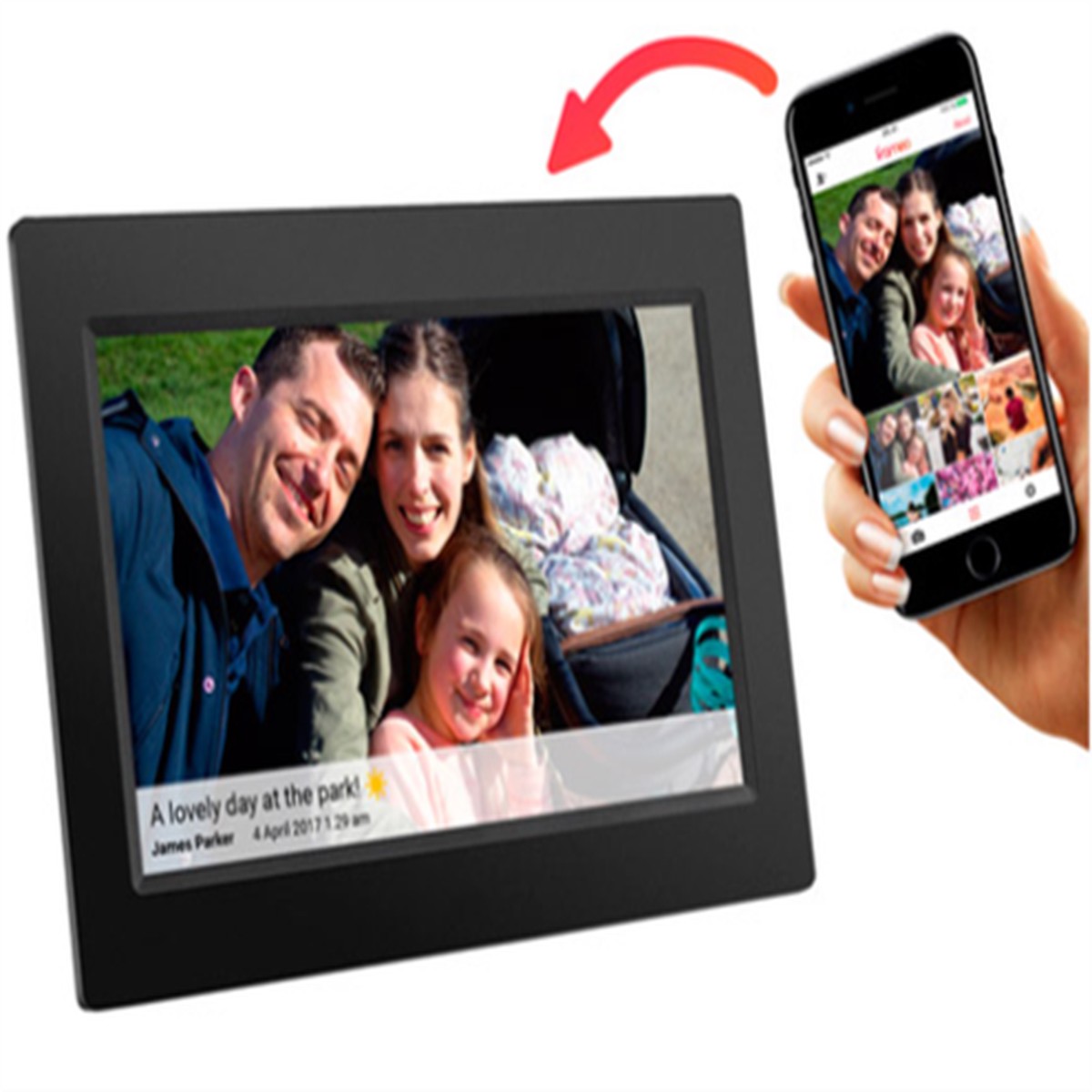 Photoframe 101 inch 800x1280 ips panel - Black Accessories