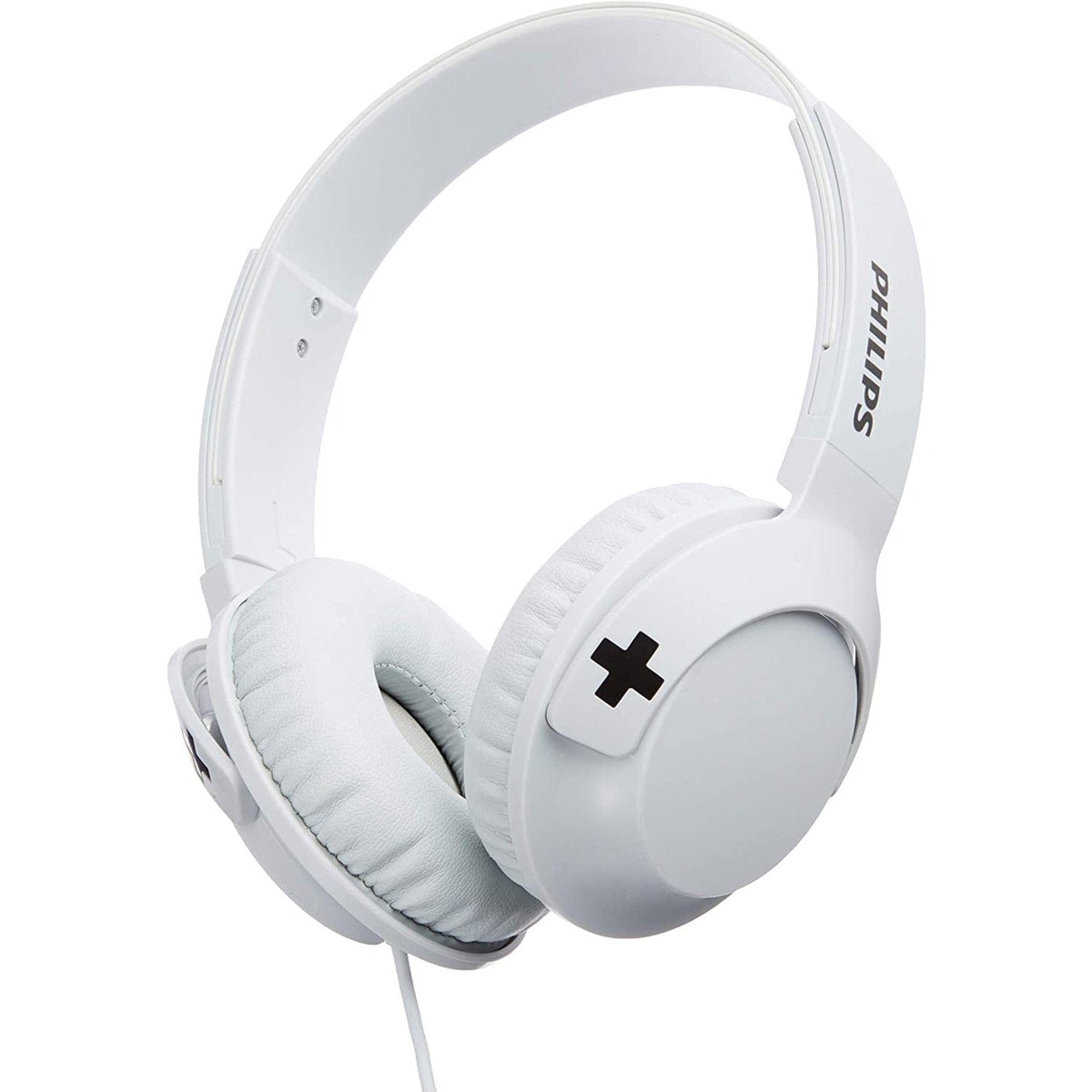 Philips SHL3075WT BASS On-Ear Headphones with Mic - White Accessories