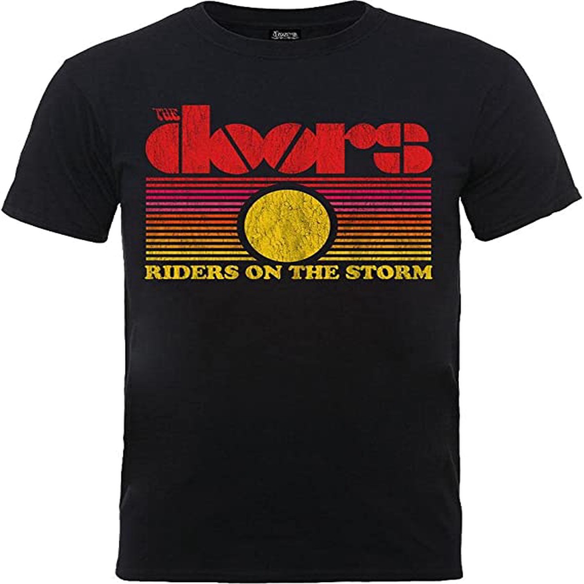 The Doors Rots Sunset - Black - Large T-Shirts
