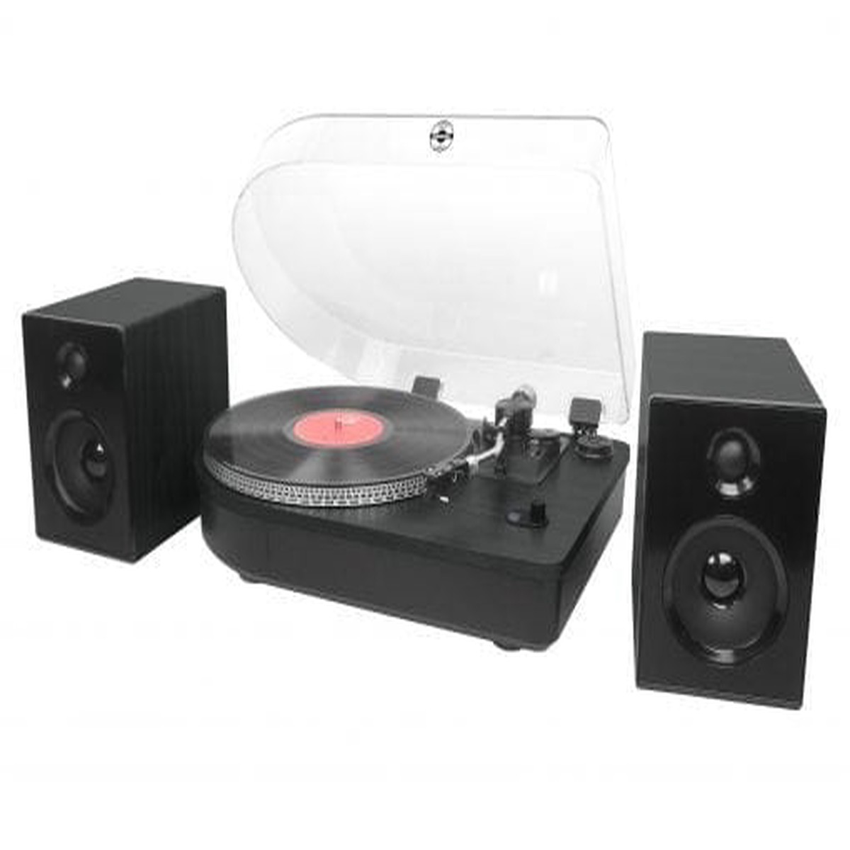 Camden Speakers With Speakers Black Tech Turntables