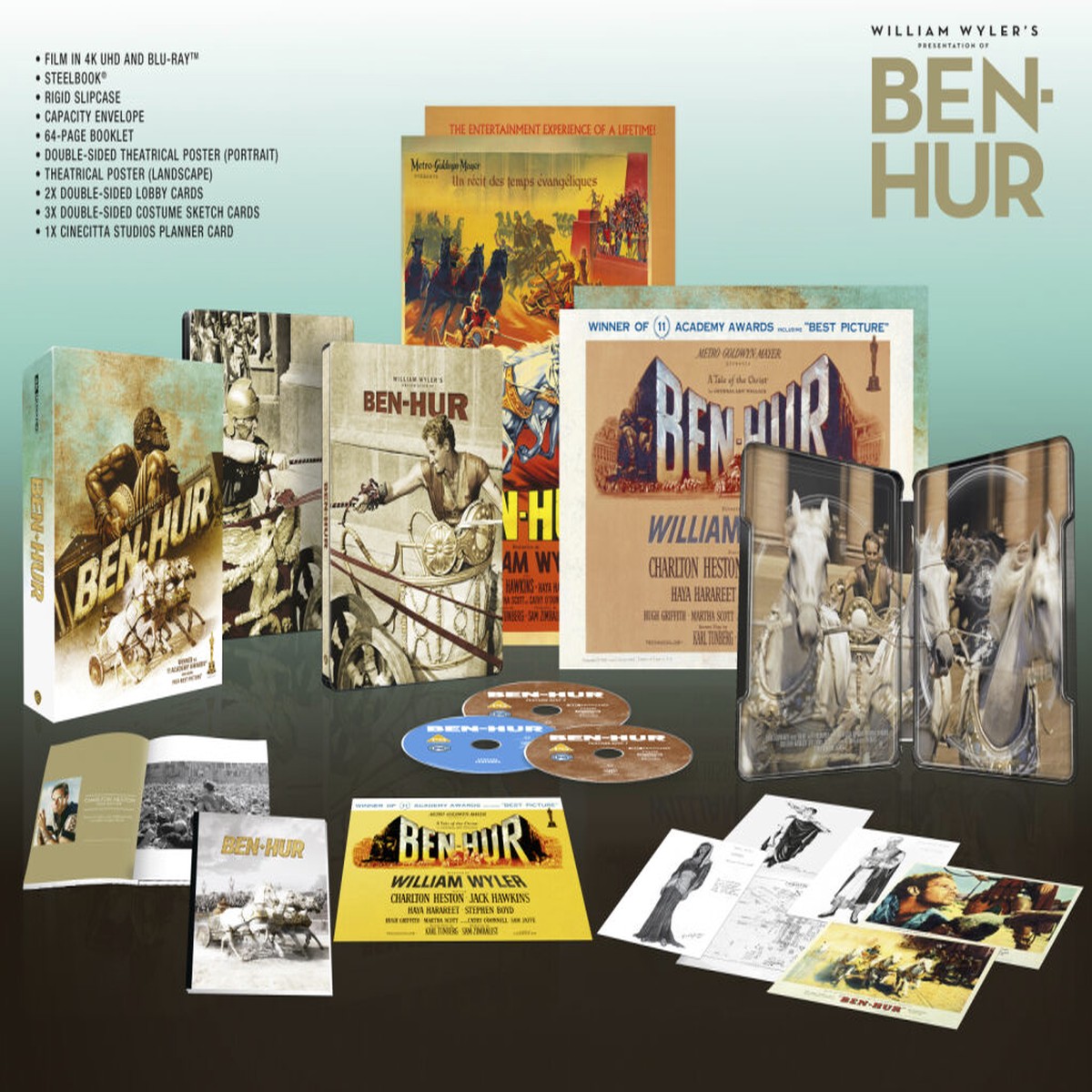 Ben-Hur (Collectors Edition with Steelbook) - William Wyler 4K UHD