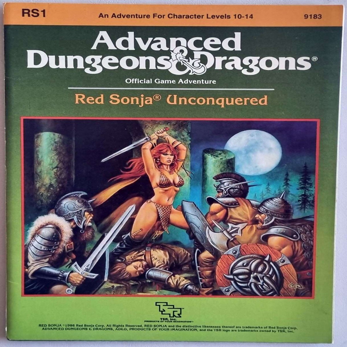Advanced Dungeons and Dragons Module - Red Sonja Unconquered (RS1 9183)
