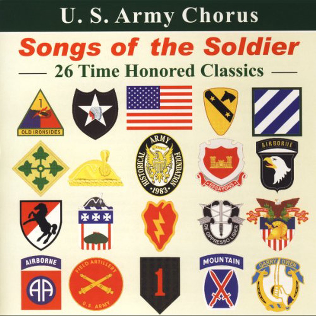 Us Army Chorus - Songs of the Soldier CD