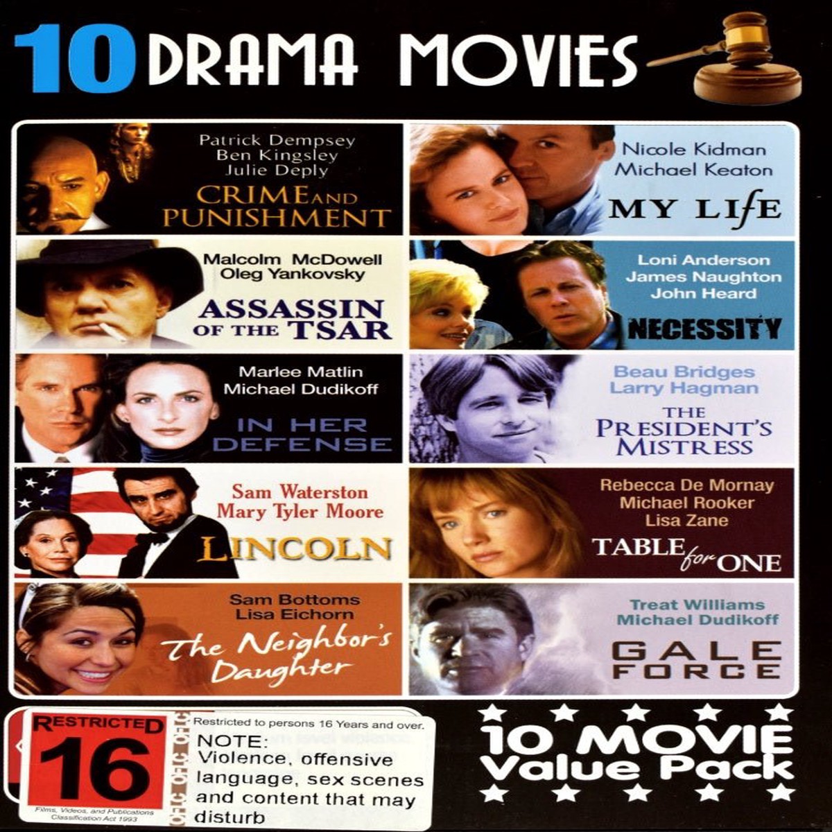 10 Drama Movies (DVD)