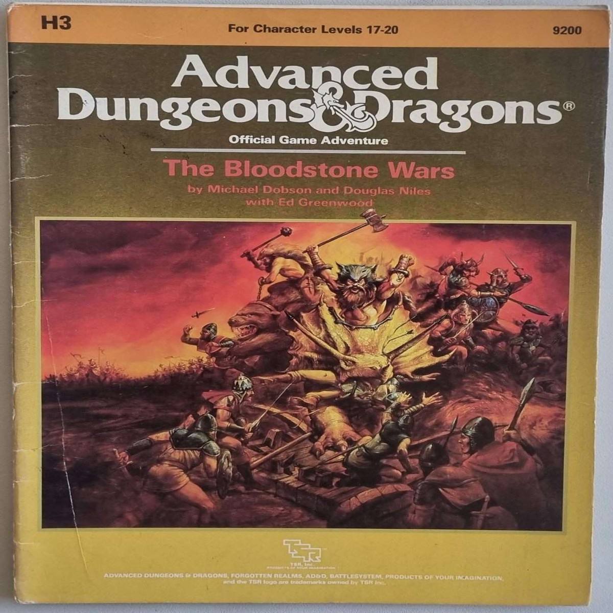 Advanced Dungeons and Dragons Module - The Bloodstone Wars (H3 9200)