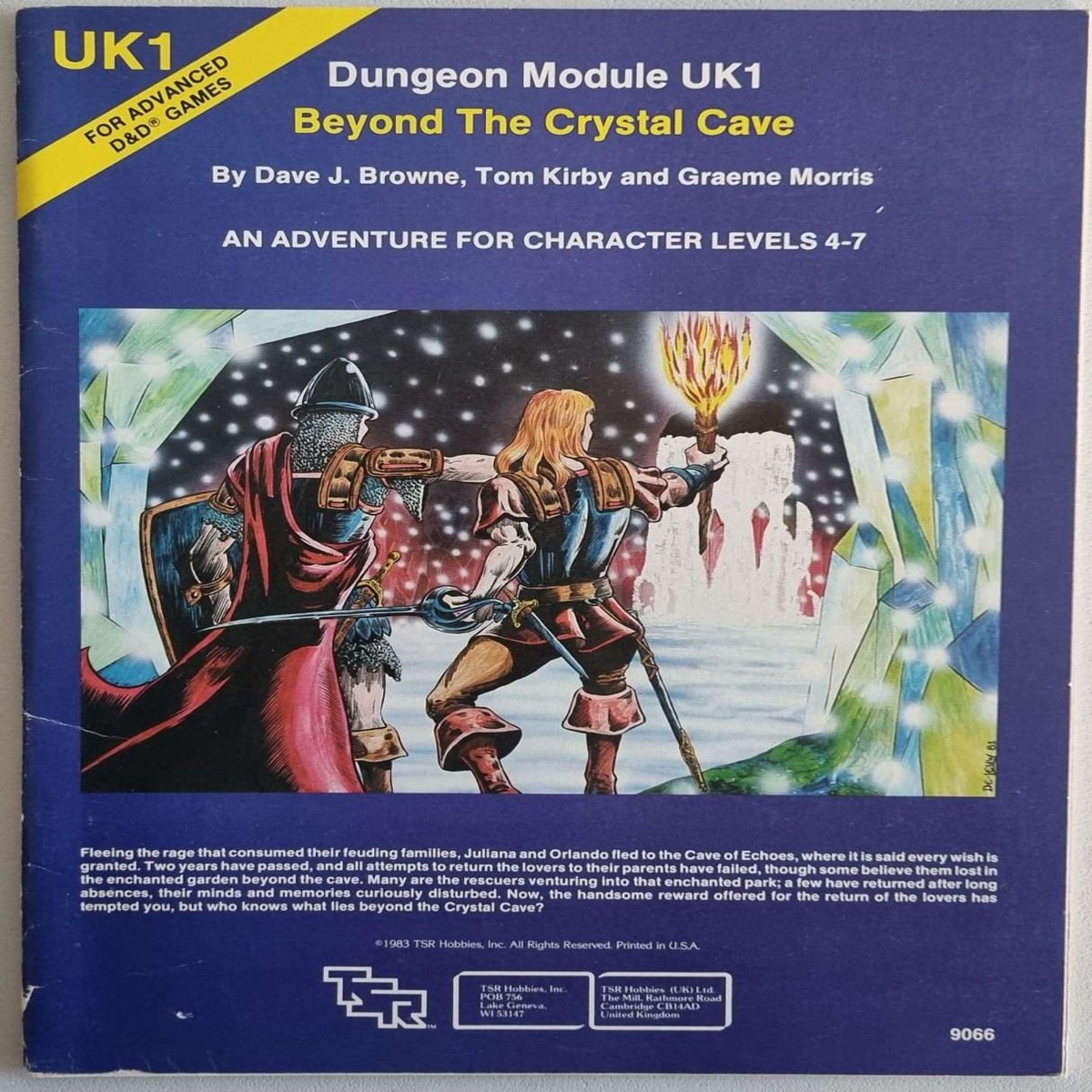 Advanced Dungeons Dragons - Beyond the Crystal Cave (UK1)