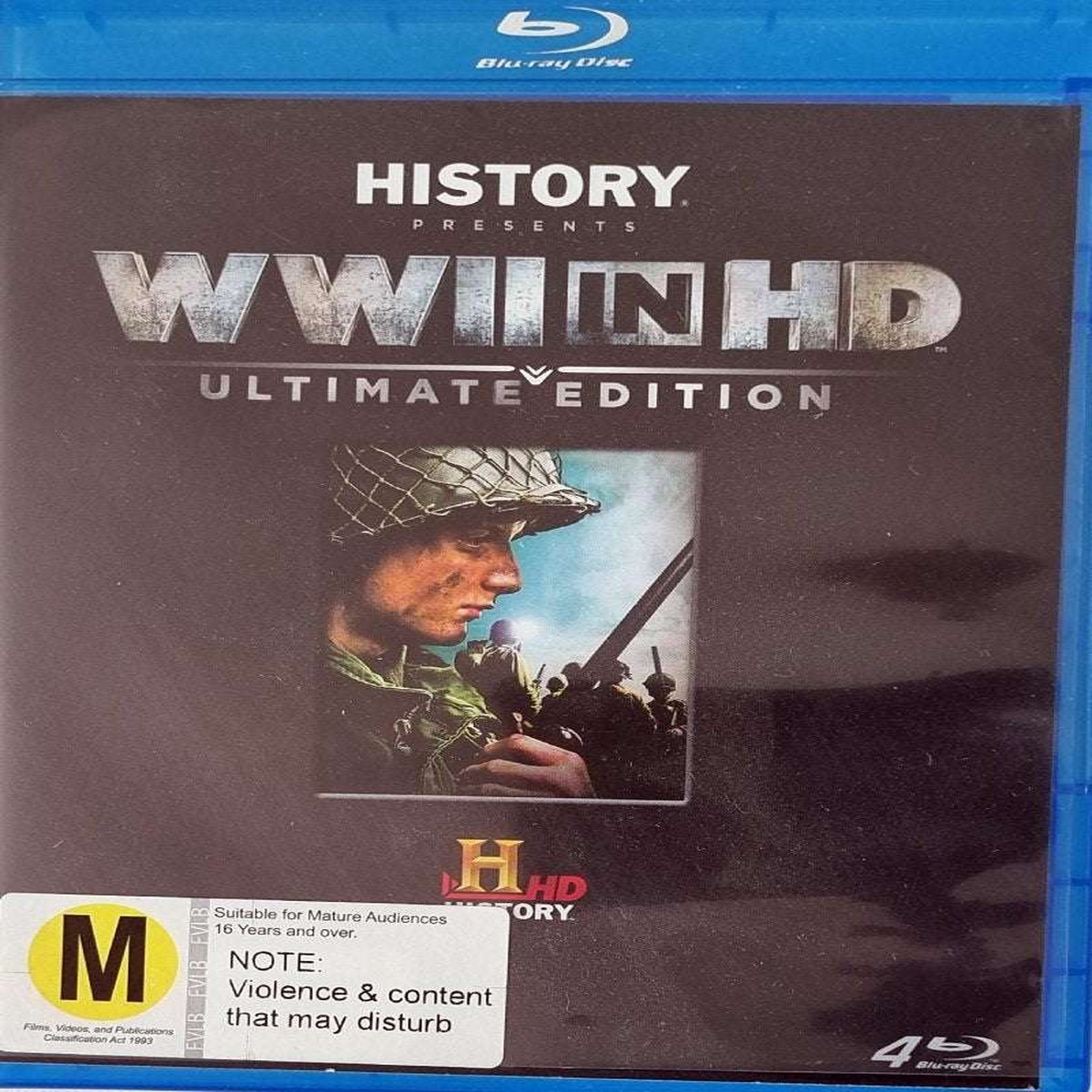 WWII in HD Ultimate Edition - 4 Disc History Channel Series - 2010 (Blu Ray)