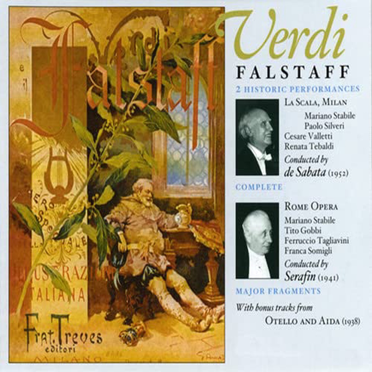 Verdi Giuseppe - Verdi Falstaff - 2 Historic performances(4CD) CD