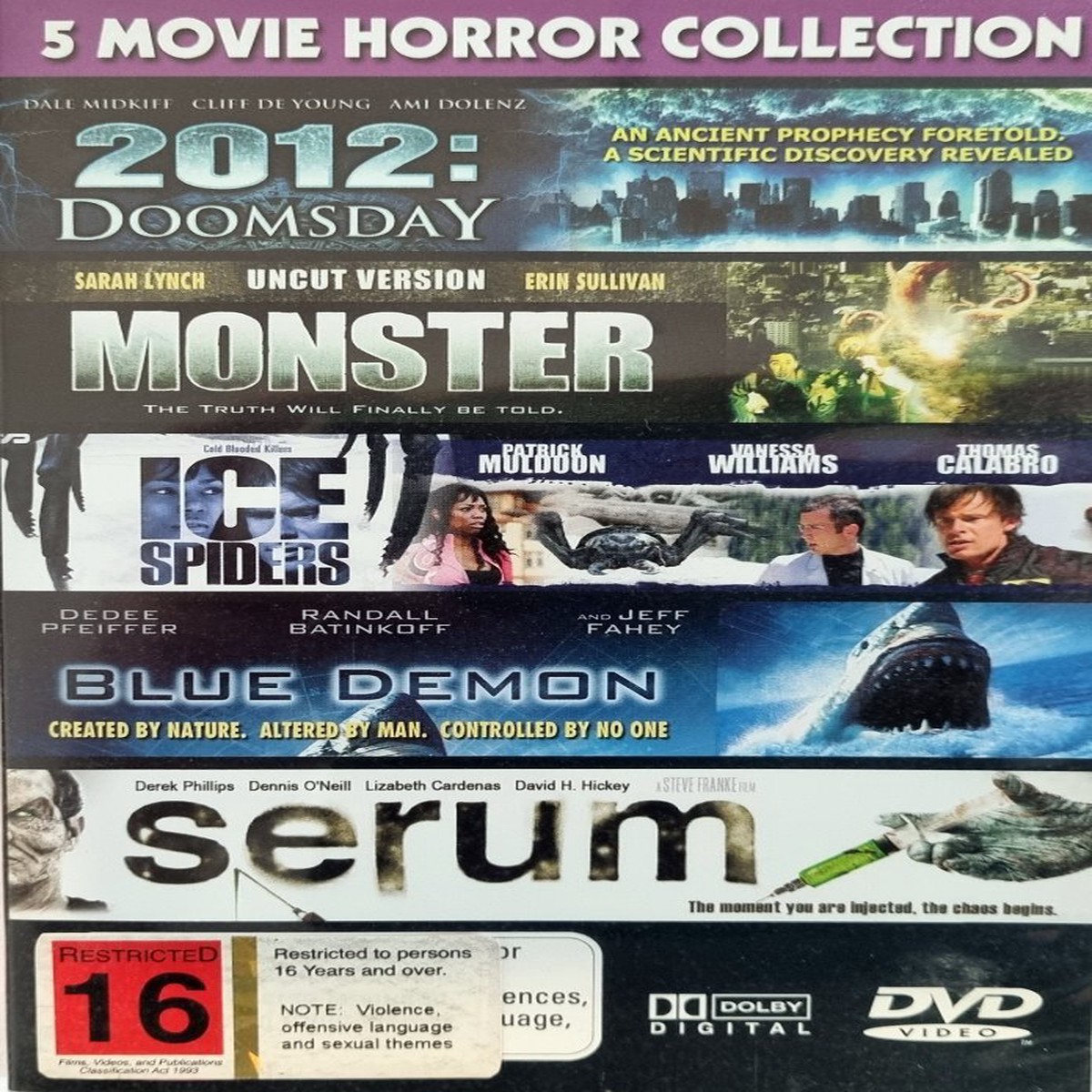 2012 Doomsday Monster Ice Spiders Blue Demon - 2008 (DVD)