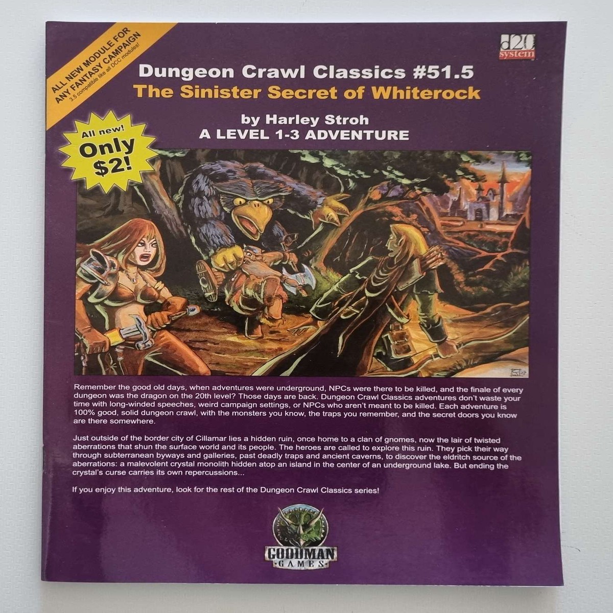 The Sinister Secret of Whiterock - Dungeon Crawl Classics (D20 System)