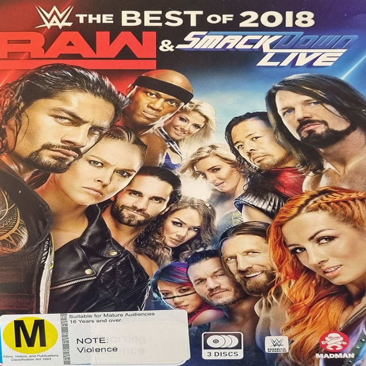 WWE The Best of Raw Smackdown Live 2018 (DVD)