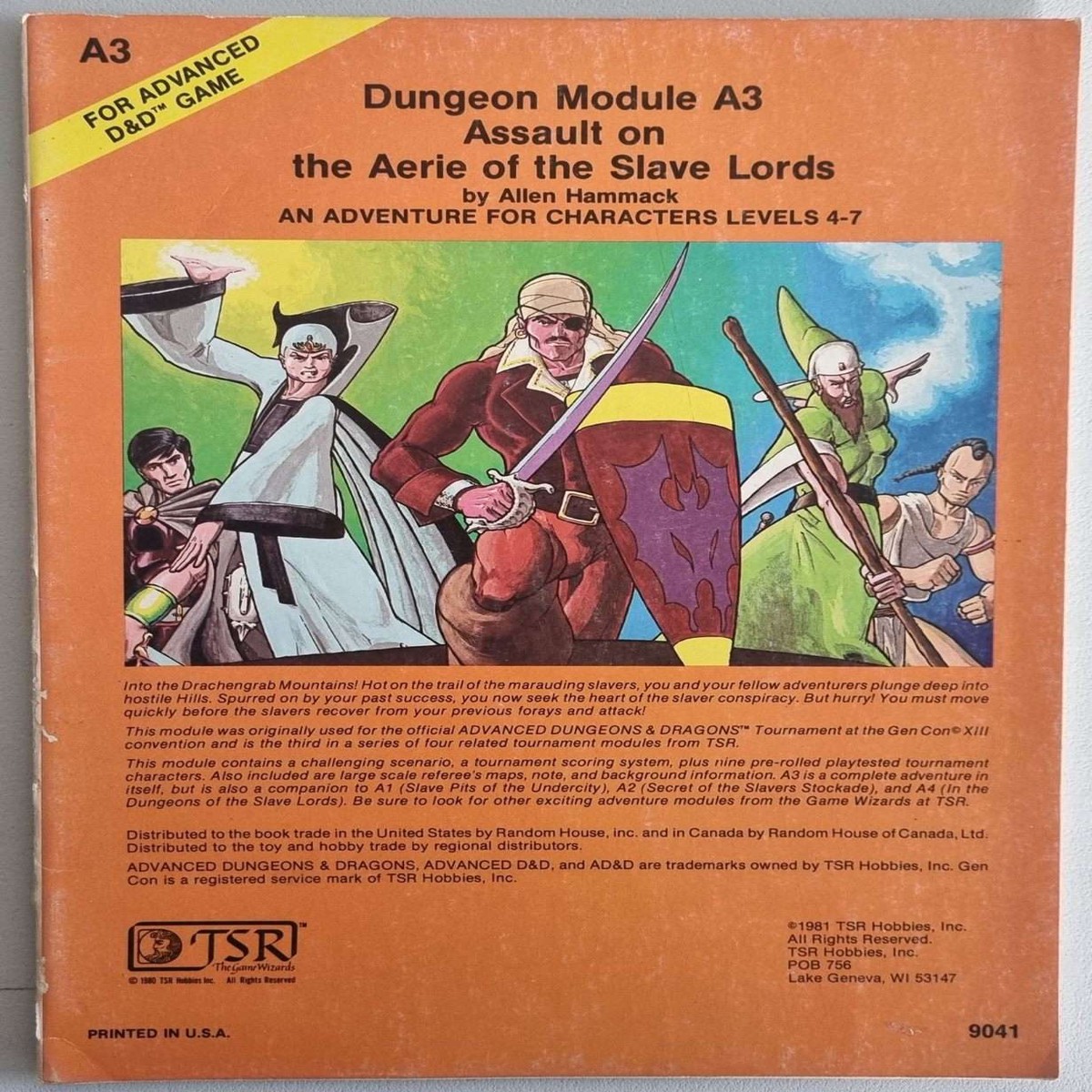 Advanced Dungeons Dragons - Assault on the Aerie of the Slave Lords (A3)