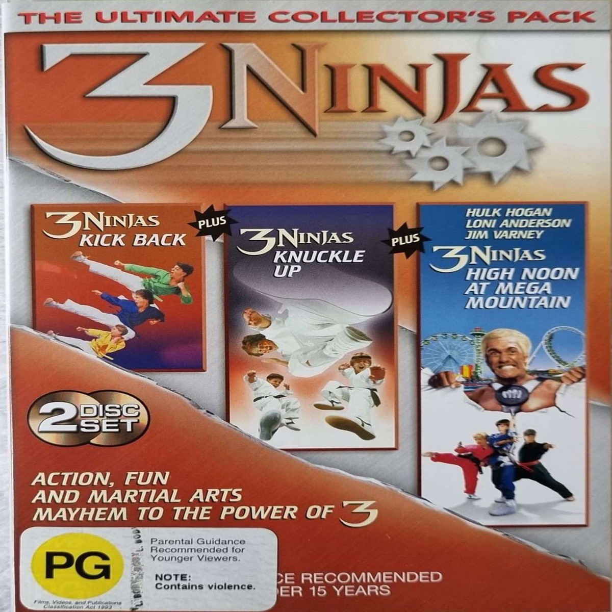 3 Ninjas Kick Back Knuckle Up High Noon at Mega Mountain - 1994 (DVD)