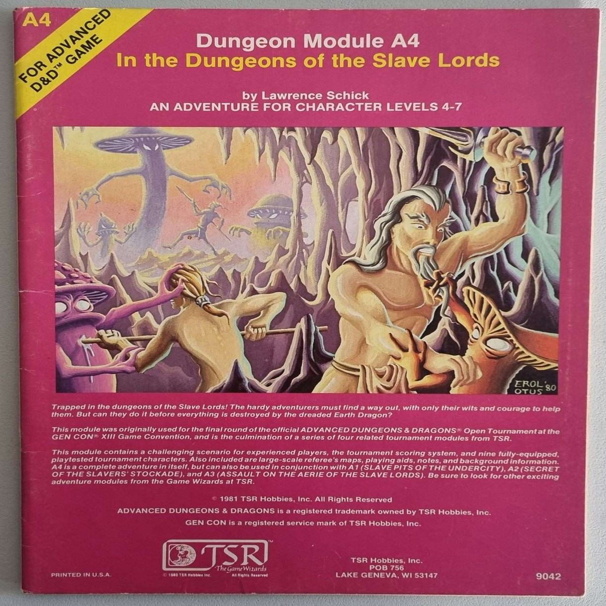 Advanced Dungeons Dragons - In the Dungeons of the Slave Lords (A4)