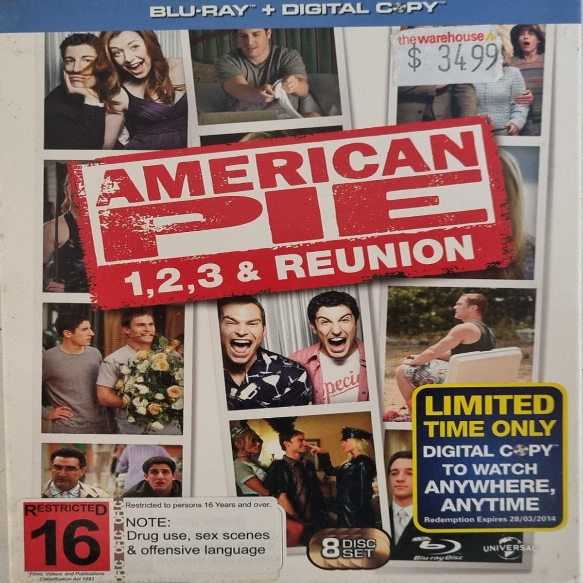 American Pie 1 2 3 Reunion - 1999 (Blu Ray)