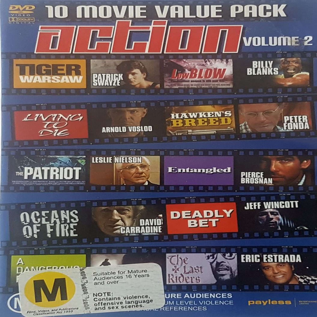 10 Movie Value Pack (Action Volume 2 - 4 Disc) (DVD)