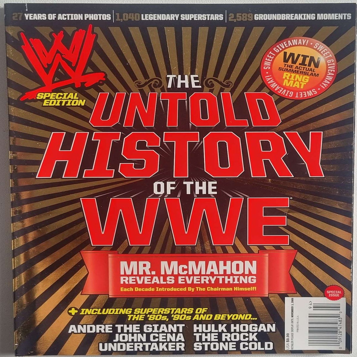 WWE The Untold History of the WWE Magazine - SeptemberOctober 2009
