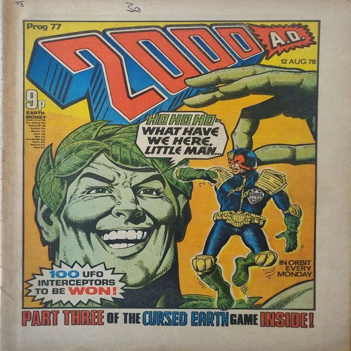 2000 AD Prog 77 (Rare Banned Issue)