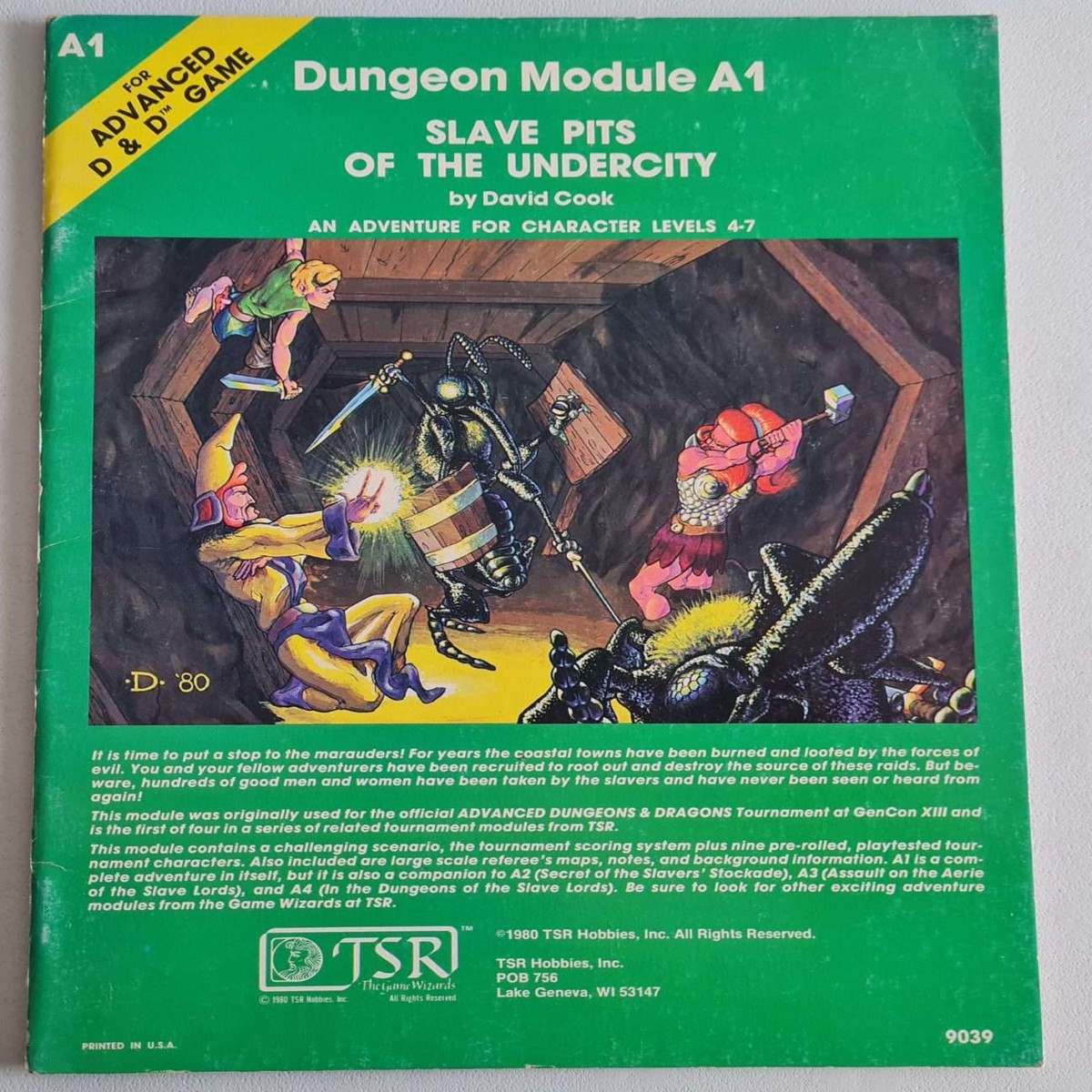 Advanced Dungeons and Dragons Module - Slave Pits of the Undercity (A1)