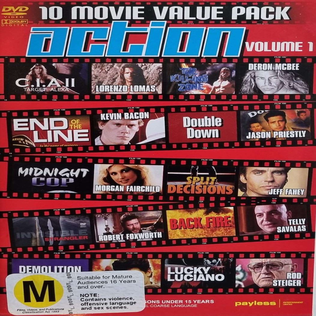 10 Movie Action Pack Volume 1 (4 Disc Set) (DVD)