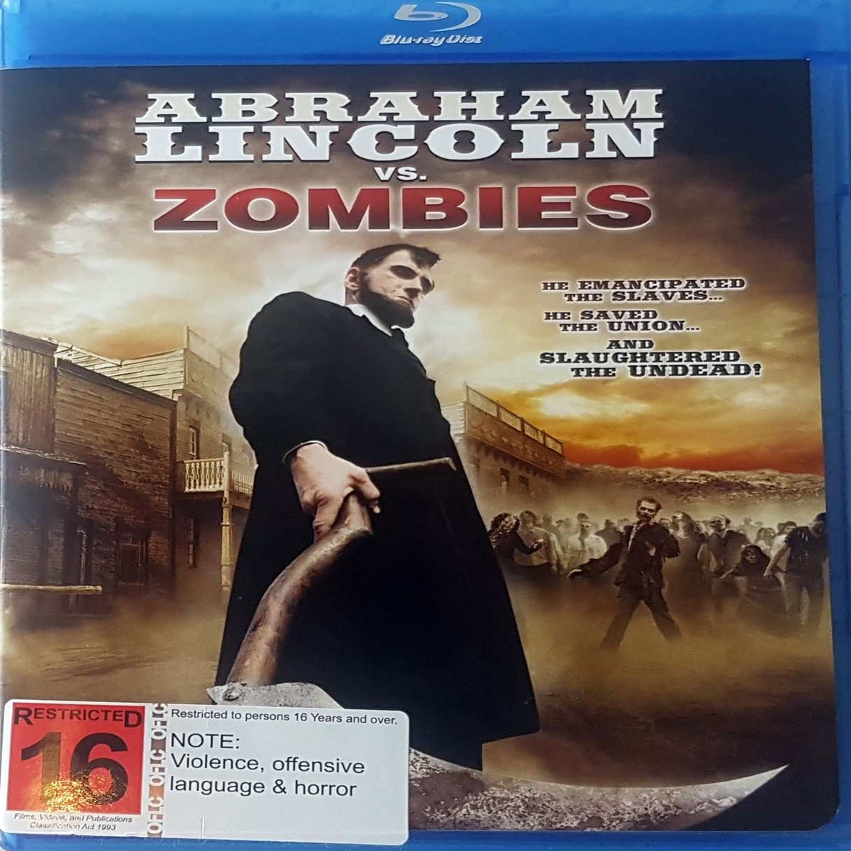 Abraham Lincoln vs Zombies - 2012 (Blu Ray)