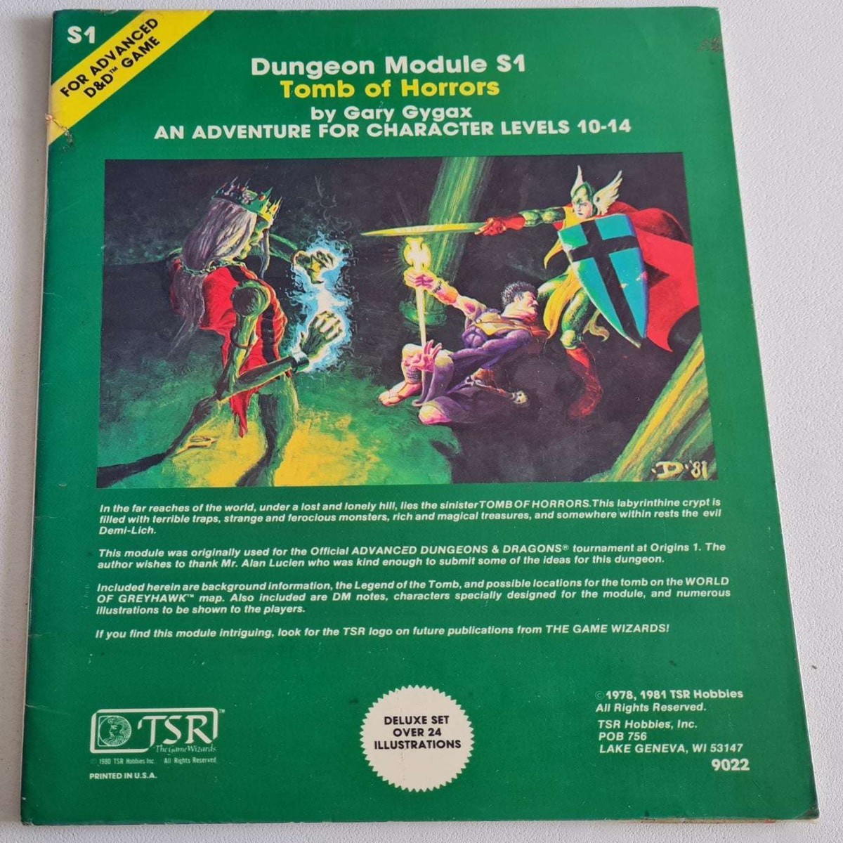 Advanced Dungeons and Dragons Module - Tomb of Horrors (S1)